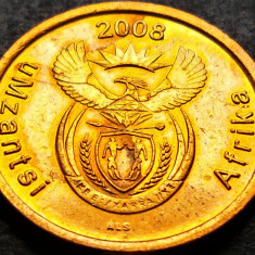 Moneda 5 CENTI - AFRICA de SUD, anul 2008 *cod 1732 B = UMZANTSI AFRIKA