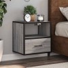 VidaXL Noptieră montată pe perete gri Sonoma 40x31x39,5 cm 848740