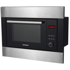 Cuptor cu microunde incorporabil Heinner HMW-23BIXBK, 23 L, 800 W, Grill, Digital, Negru/ Inox