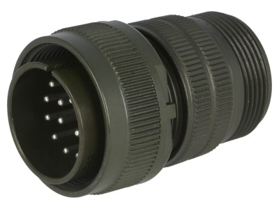 Conector circular 20mm, 13A, oliv foto