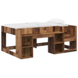 vidaXL Cadru de pat pentru copii cu depozitare Lemn vechi 80 x 160 cm 3422625