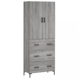 Cumpara ieftin Dulap inalt, gri sonoma, 69,5x34x180 cm, lemn compozit