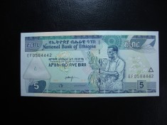 ETIOPIA 5 BIRR 2017 UNC