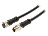 Cablu MOLEX 1200878704 M8 3 pini drept 1m 60V pentru senzori și automatizări