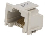 Soclu RJ45 Cat 5 aurit 8p8c SMT orizontal