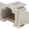 Soclu RJ45 Cat 5 aurit 8p8c SMT orizontal