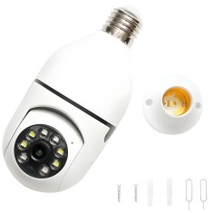 Camera WiFi 2.4G&amp;5G 5MP, Rotire 355&deg;, Mod Nocturn, BiDirectional, Supraveghere Wireless CCTV IP E27, Zoom Digital 4X, Functie de Urmarire Inteligenta