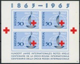 Elvetia 1963 - Crucea Rosie, colita neuzata