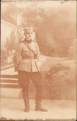 HST P1489 Poză ofițer instructor Liceul Militar T&amp;acirc;rgu Mureș 1920 foto