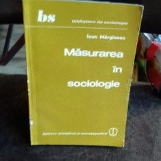 MASURAREA IN SOCIOLOGIE - IOAN MARGINEAN