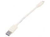 Cablu USB 3.0 USB A la USB C 0,1m Alb, Gembird