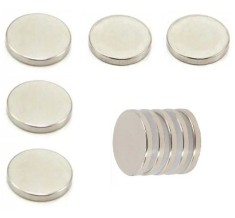 Magnet Foarte Puternic Din Neodim 2,5 x 0,5 Cm Set de 5 Bucati