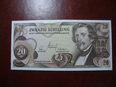 AUSTRIA 20 SCHILLING 1967 foto