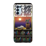 Husa compatibila cu Oppo A54 5G model Minecraft Sunset, Silicon, TPU, Viceversa, Transparent, Carcasa