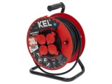 Prelungitor alimentare KEL 4 prize 40m 16A 3x2,5mm2 negru