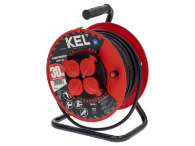 Prelungitor alimentare KEL 4 prize 40m 16A 3x2,5mm2 negru foto
