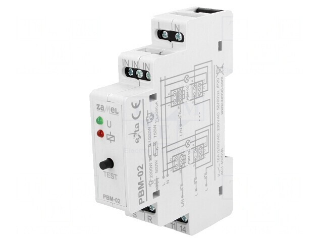 Releu Bistabil de Impulsuri NO 16A IP20 PBM-02