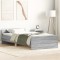 vidaXL Cadru de pat mic single sonoma gri 75x190 cm lemn prelucrat