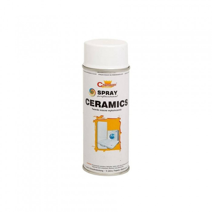 Spray vopsea alb lucios ceramic profesional 400ml