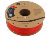 Filament PLA roşu 1,75mm 1kg PolyMaker PolyLite&trade;