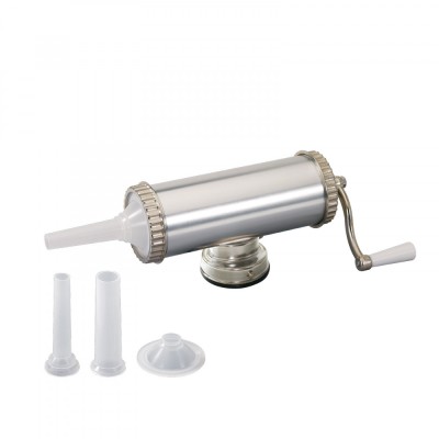 Aparat de umplut si facut carnati FLoria ZLN-2577, Capacitate 2.5Kg, Aluminiu, 3 palnii incluse foto