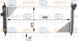 Radiator, racire motor OPEL TIGRA (95) (1994 - 2000) HELLA 8MK 376 713-591