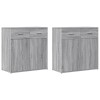 Comode, 2 buc., gri sonoma, 79x38x80 cm, lemn compozit