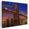 Tablou podul Brooklyn noaptea New York Tablou canvas pe panza CU RAMA 60x80 cm