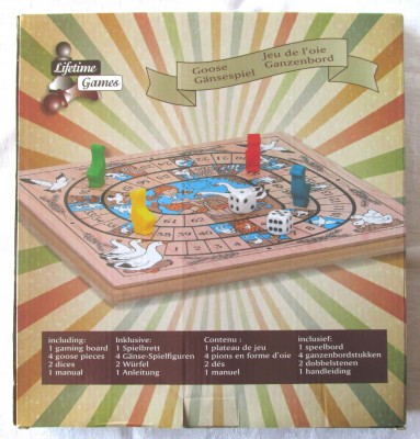 Joc &amp;quot;GOOSE /Jeu de l&amp;#039;oie / Gansespiel / Ganzenbord&amp;quot;, cu tabla de lemn foto