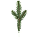 Crenguta Brad Artificial Verde cu 3 Ramuri Full 3D PE pentru Decoratiuni de Craciun
