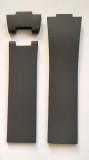 Curea ceas Ulysse Nardin, neagra din silicon, 3 modele.