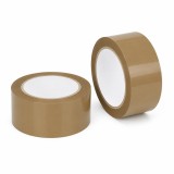 Cumpara ieftin Set 2 benzi adezive pentru ambalare maro, 48 mm x 90 m fiecare, lipire puternica pentru cutii, colete si pachete, rezistente la rupere