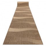 Traversa sisal Floorlux model 20212 coffe si mais, 100 cm, Dreptunghi