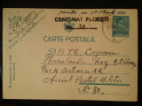 1941-C.P.circ.-CENZURAT-Ploiesti 34, Necirculata, Printata