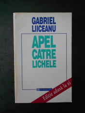 GABRIEL LIICEANU - APEL CATRE LICHELE foto