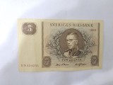 Suedia 5 Kronor 1963 Noua
