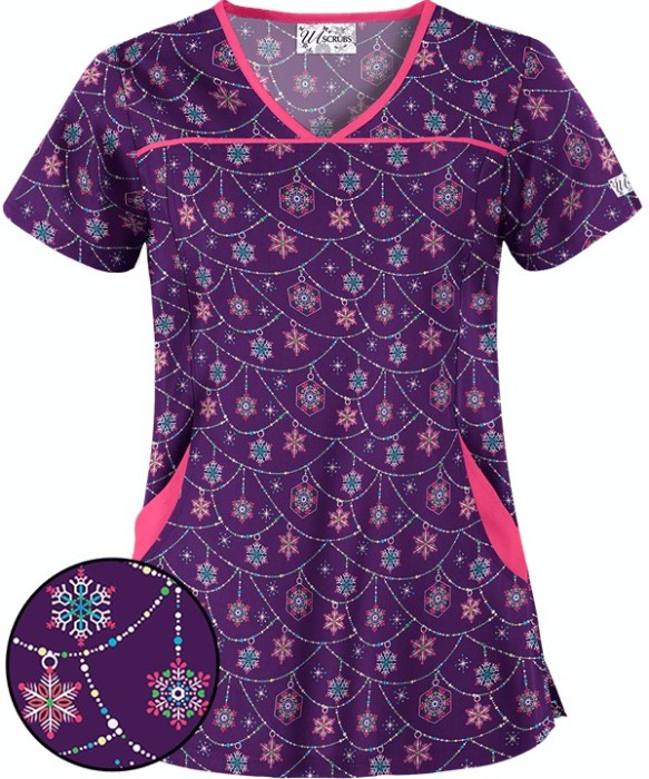 Bluza medicala „Snowflake garland” (H864SFE) Bluza medicala „Snowflake garland” (H864SFE)