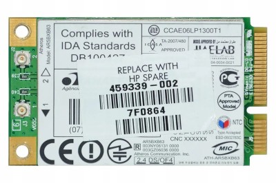 28.Modul/Placa retea wifi wireless wifi laptop CCAE06LP1300T1 foto