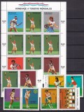 Paraguay 1986 sport tenis MI 4029-4035 + kleib. MNH