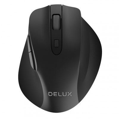 MOUSE DELUX, PC sau NB, wireless, 2.4GHz, optic, 1600 dpi, butoane/scroll 6/1, foto