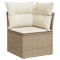 Patio Sofa Set 6-Locuri Beige - 4
