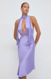 Cumpara ieftin Elisabetta Franchi rochie culoarea violet, mini, evazati