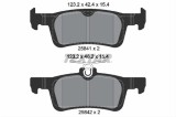 Set placute frana TEXTAR 2584101