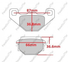 Placute Frana Gilera SMT 49cc - 80cc foto