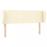 Cumpara ieftin Tablie de pat cu aripioare crem 147x23x78/88 cm piele ecologica