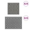 Gossi set de prosoape, 50 buc., negru si alb, bumbac