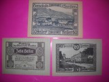 HOPCT BANCNOTA NOTGELD NR 108 - GARSTEN - SET 3 BUC -10 ,20 SI 50 HELLER 1920 -AUSTRIA-UNC