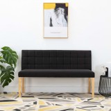 VidaXL Bancă, negru, 140 cm, catifea