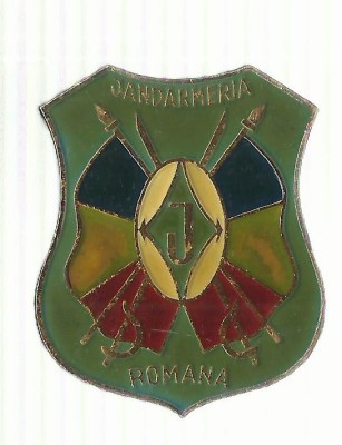 AMS# - INSIGNA JANDARMERIA ROMANA, email la rece foto