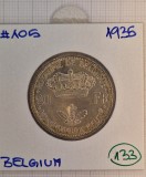 Belgium, Belgia, 20 Francs 1935,KM#105, Argint, LEOPOLD III, stare buna, Europa